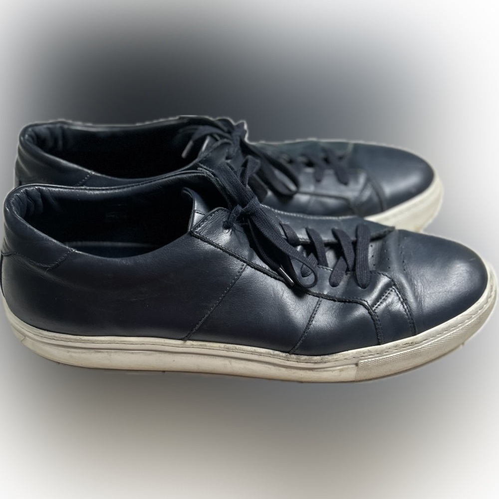 GREATS BROOKLYN Men The Royale Shoes Navy Blue Sz 15 Sneakers Leather